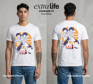 El Dojo del Caos | El Que Cambia de Forma #03601 - Playera Standard Fit | Pure White - Foto en modelo
