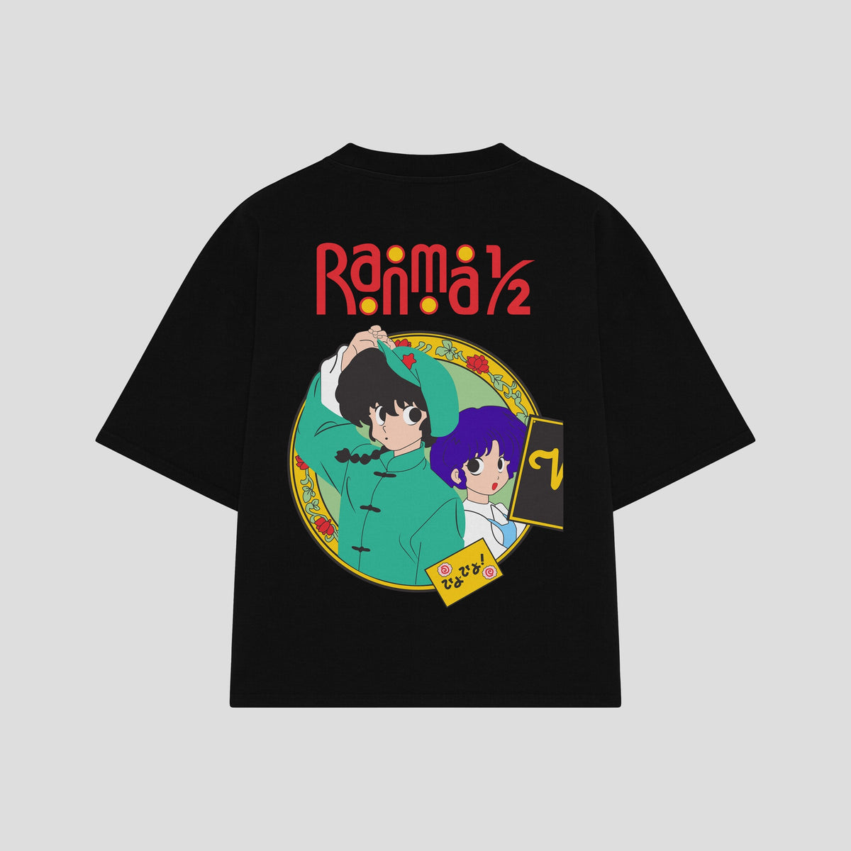 Playera streetwear premium de anime y gaming ExtraLife MX, corte oversized drop shoulder ligero y fresco en color Deep Black y Off-White, moda urbana mexicana de culto.