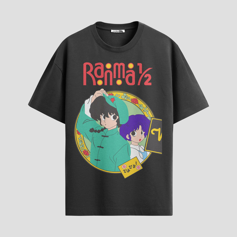 Playera urbana de anime y gaming ExtraLife MX, corte Standard Fit unisex ligero y transpirable en color Deep Black y Pure White, ropa de uso diario para gym y casual.