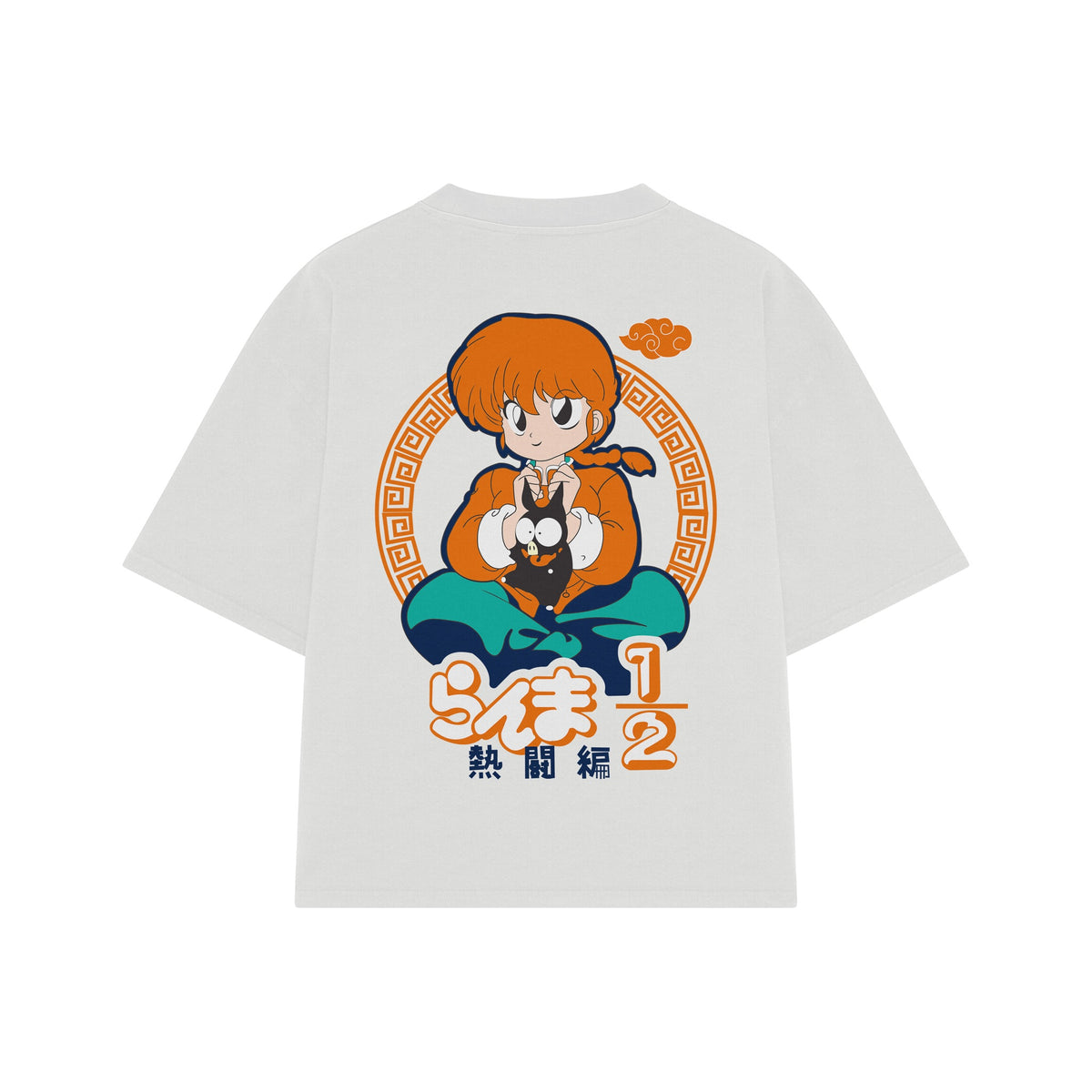 Playera streetwear premium de anime y gaming ExtraLife MX, corte oversized drop shoulder ligero y fresco en color Deep Black y Off-White, moda urbana mexicana de culto.