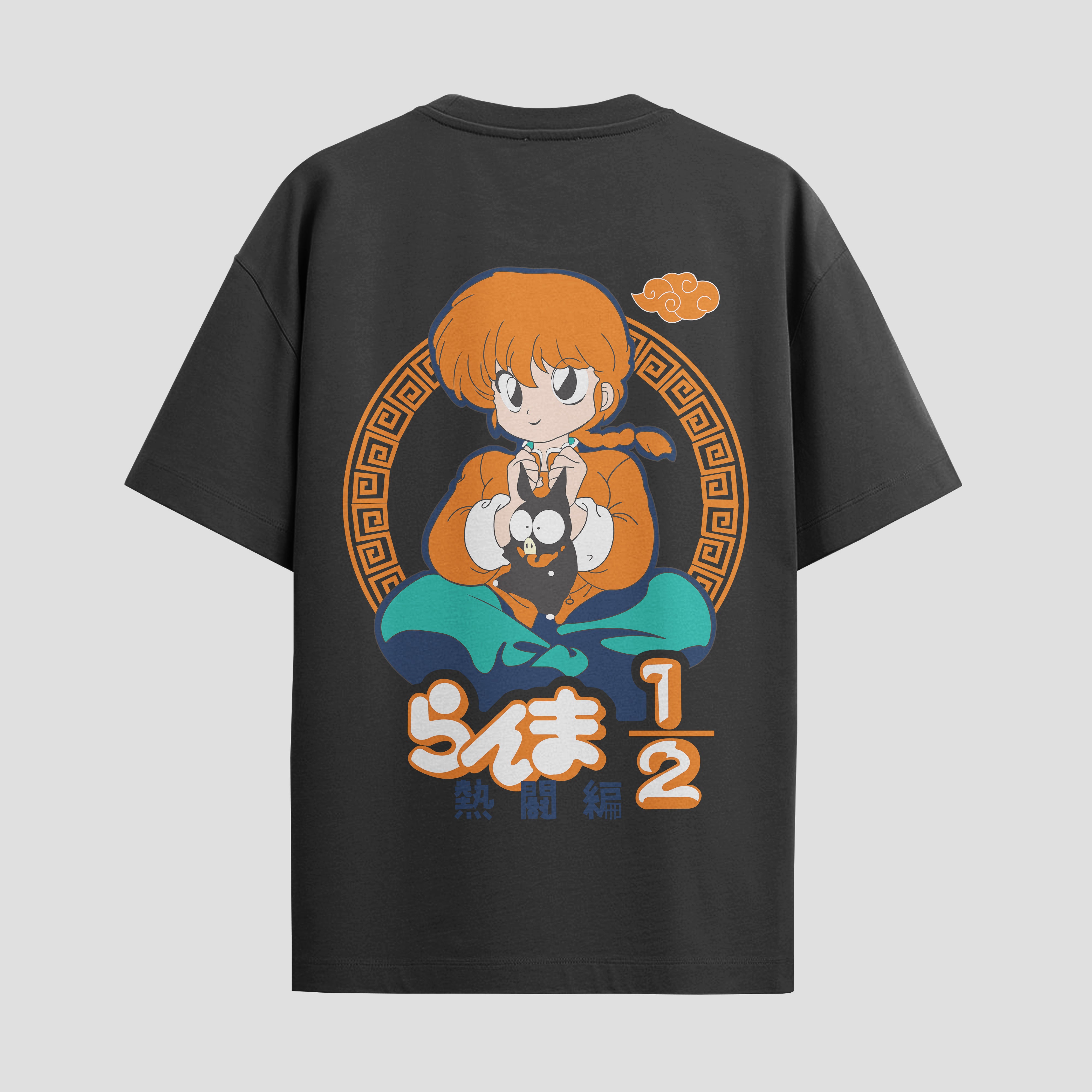 Playera urbana de anime y gaming ExtraLife MX, corte Standard Fit unisex ligero y transpirable en color Deep Black y Pure White, ropa de uso diario para gym y casual.