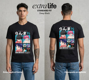 El Dojo del Caos | La Dualidad del Bien #03612 - Playera Standard Fit | Deep Black - Foto en modelo
