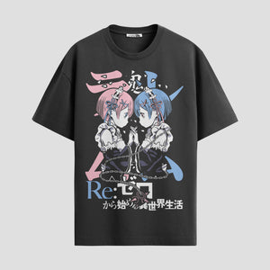 Playera urbana de anime y gaming ExtraLife MX, corte Standard Fit unisex ligero y transpirable en color Deep Black y Pure White, ropa de uso diario para gym y casual.