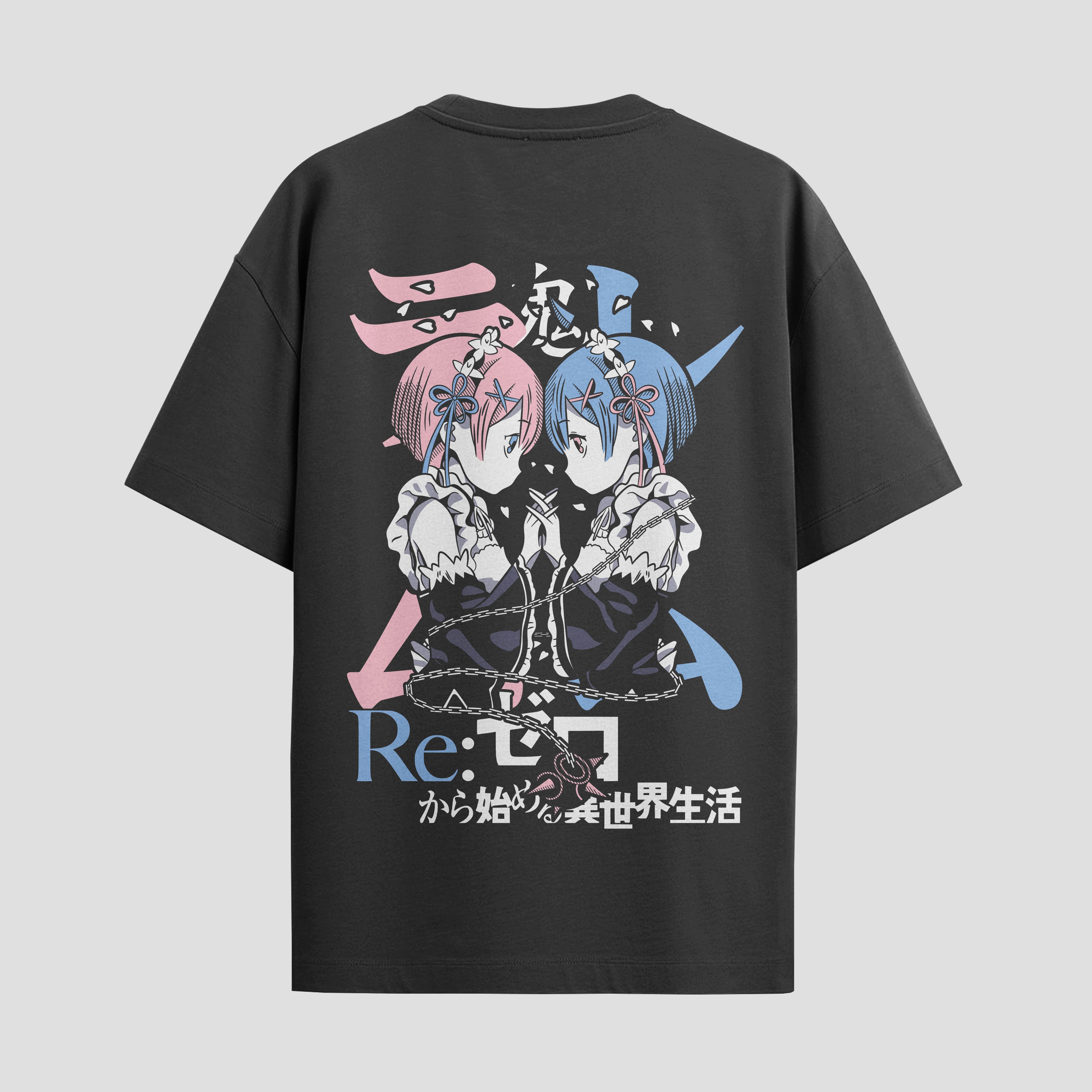 Playera urbana de anime y gaming ExtraLife MX, corte Standard Fit unisex ligero y transpirable en color Deep Black y Pure White, ropa de uso diario para gym y casual.