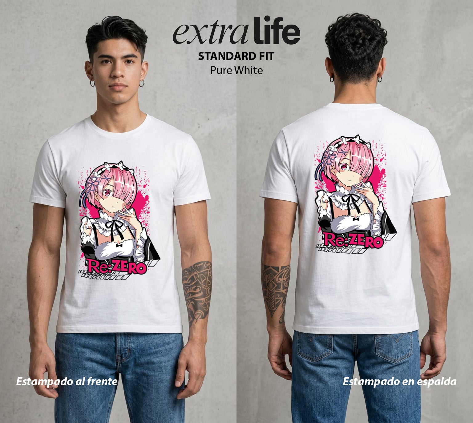 El Regreso del Tiempo | La Hermana del Cuerno #03616 - Playera Standard Fit | Pure White - Foto en modelo