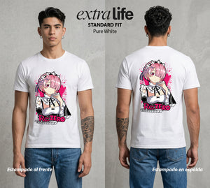 El Regreso del Tiempo | La Hermana del Cuerno #03616 - Playera Standard Fit | Pure White - Foto en modelo