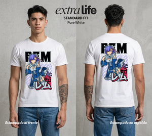 El Regreso del Tiempo | La Mejor Chica del Isekai #03620 - Playera Standard Fit | Pure White - Foto en modelo