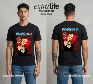 La Mafia del Futuro | El Decimo del Bien #03622 - Playera Standard Fit | Deep Black - Foto en modelo