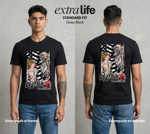 El Torneo de los Dioses | El Primer Padre #03623 - Playera Standard Fit | Deep Black - Foto en modelo