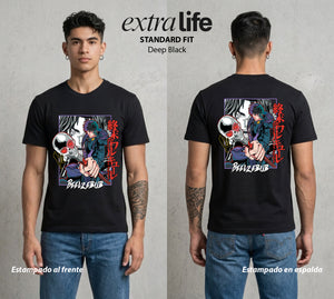 El Torneo de los Dioses | El Señor de las Moscas #03626 - Playera Standard Fit | Deep Black - Foto en modelo