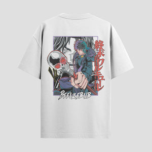 Playera urbana de anime y gaming ExtraLife MX, corte Standard Fit unisex ligero y transpirable en color Deep Black y Pure White, ropa de uso diario para gym y casual.