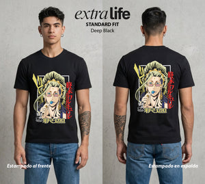 El Torneo de los Dioses | La Serenidad del Poder #03629 - Playera Standard Fit | Deep Black - Foto en modelo