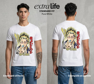 El Torneo de los Dioses | La Serenidad del Poder #03629 - Playera Standard Fit | Pure White - Foto en modelo