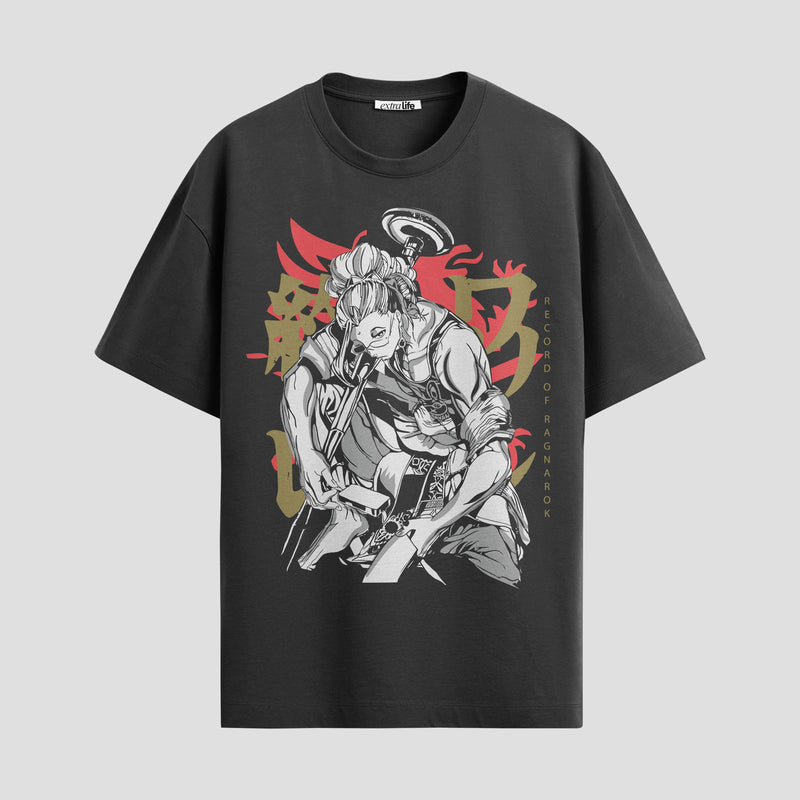Playera urbana de anime y gaming ExtraLife MX, corte Standard Fit unisex ligero y transpirable en color Deep Black y Pure White, ropa de uso diario para gym y casual.