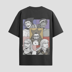 Playera urbana de anime y gaming ExtraLife MX, corte Standard Fit unisex ligero y transpirable en color Deep Black y Pure White, ropa de uso diario para gym y casual.