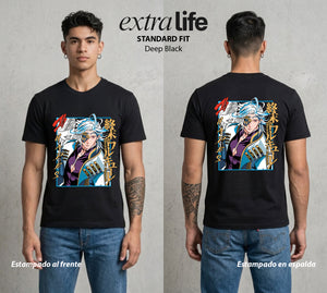 El Torneo de los Dioses | El Señor del Submundo #03633 - Playera Standard Fit | Deep Black - Foto en modelo