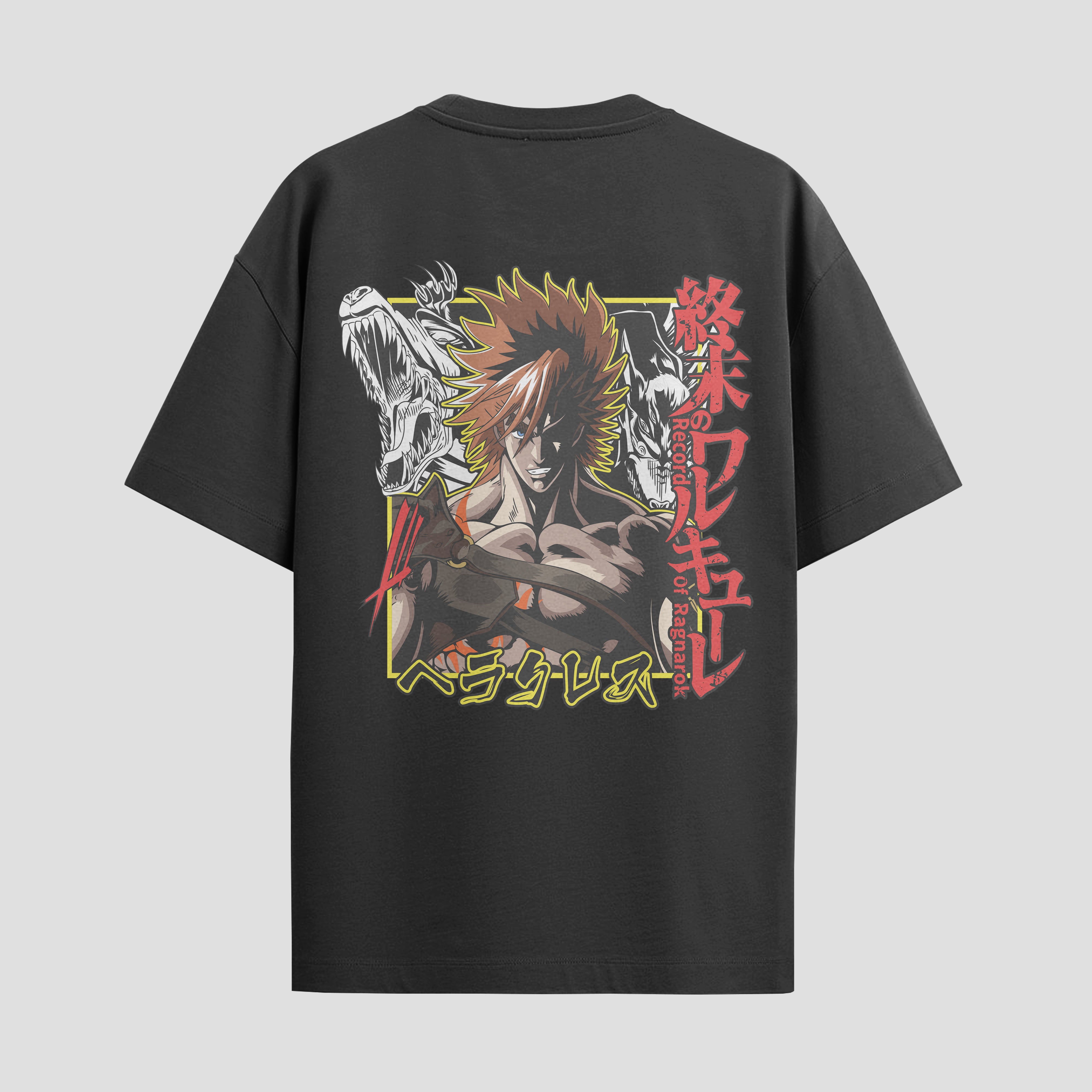 Playera urbana de anime y gaming ExtraLife MX, corte Standard Fit unisex ligero y transpirable en color Deep Black y Pure White, ropa de uso diario para gym y casual.