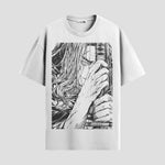 Playera urbana de anime y gaming ExtraLife MX, corte Standard Fit unisex ligero y transpirable en color Deep Black y Pure White, ropa de uso diario para gym y casual.