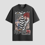 Playera urbana de anime y gaming ExtraLife MX, corte Standard Fit unisex ligero y transpirable en color Deep Black y Pure White, ropa de uso diario para gym y casual.