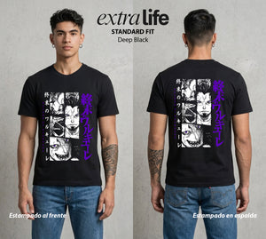 El Torneo de los Dioses | El Guerrero de la Historia #03639 - Playera Standard Fit | Deep Black - Foto en modelo