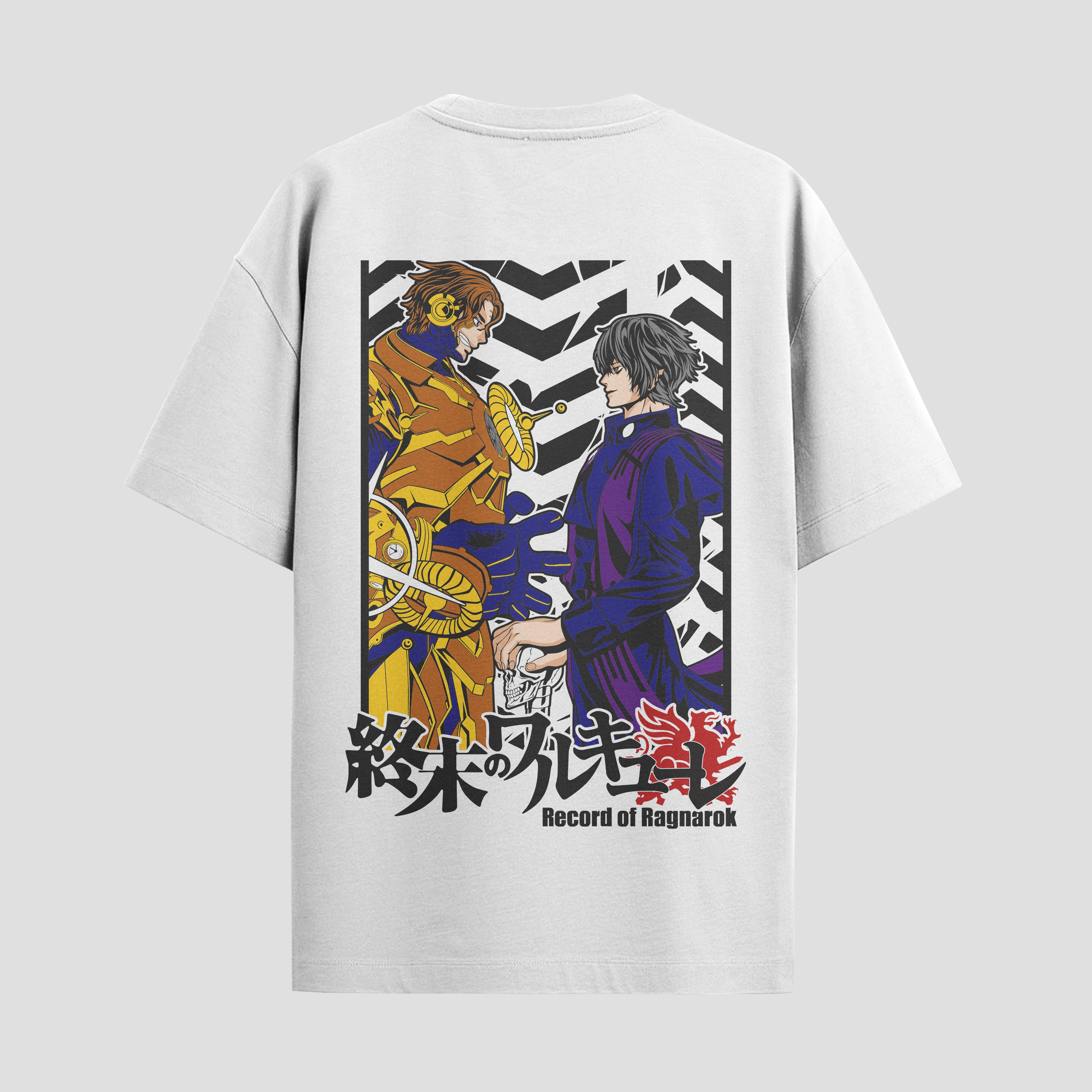 Playera urbana de anime y gaming ExtraLife MX, corte Standard Fit unisex ligero y transpirable en color Deep Black y Pure White, ropa de uso diario para gym y casual.