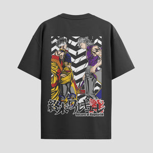 Playera urbana de anime y gaming ExtraLife MX, corte Standard Fit unisex ligero y transpirable en color Deep Black y Pure White, ropa de uso diario para gym y casual.