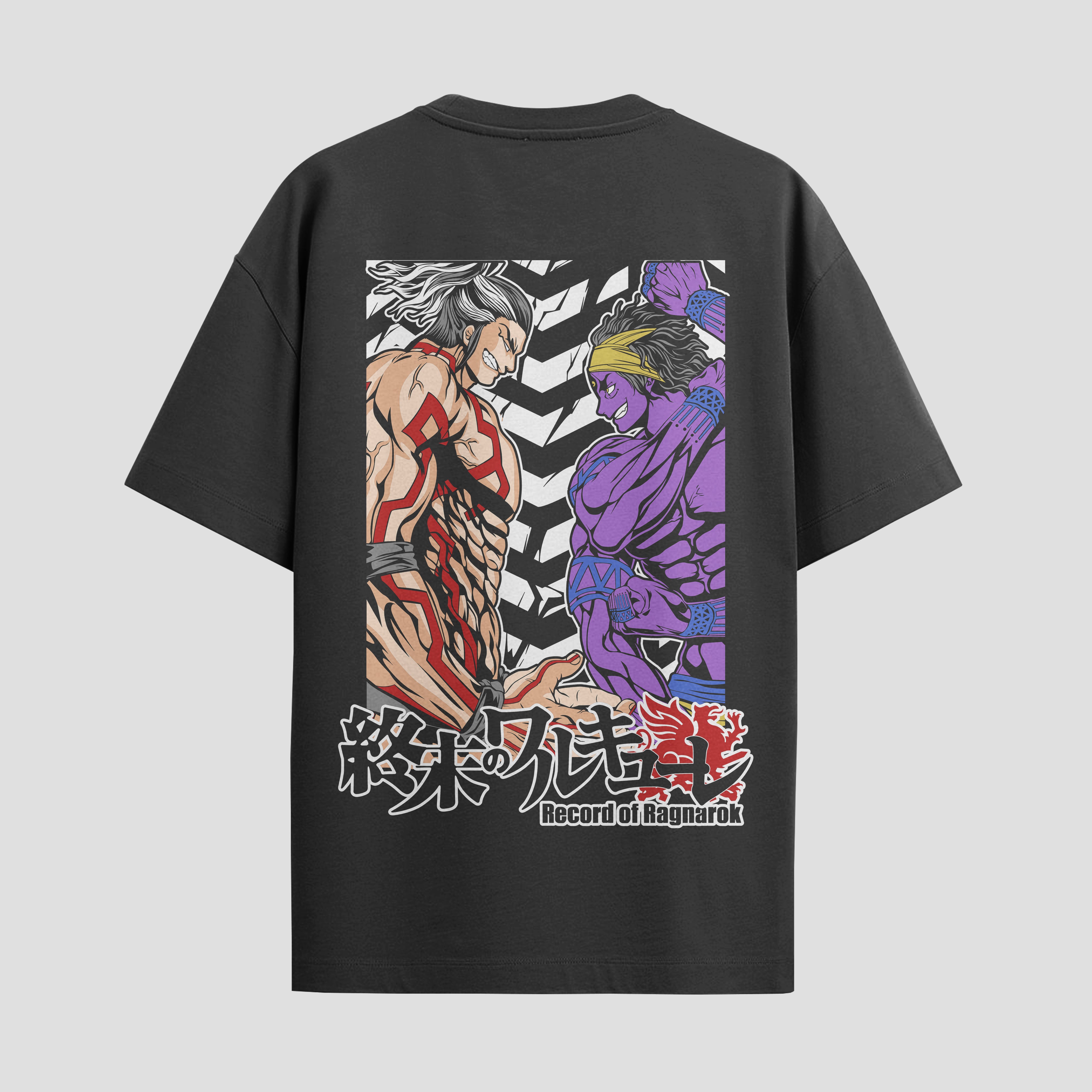 Playera urbana de anime y gaming ExtraLife MX, corte Standard Fit unisex ligero y transpirable en color Deep Black y Pure White, ropa de uso diario para gym y casual.