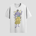 Playera urbana de anime y gaming ExtraLife MX, corte Standard Fit unisex ligero y transpirable en color Deep Black y Pure White, ropa de uso diario para gym y casual.