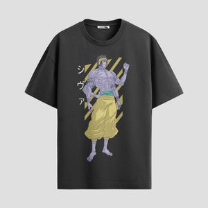 Playera urbana de anime y gaming ExtraLife MX, corte Standard Fit unisex ligero y transpirable en color Deep Black y Pure White, ropa de uso diario para gym y casual.