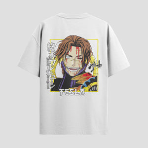 Playera urbana de anime y gaming ExtraLife MX, corte Standard Fit unisex ligero y transpirable en color Deep Black y Pure White, ropa de uso diario para gym y casual.