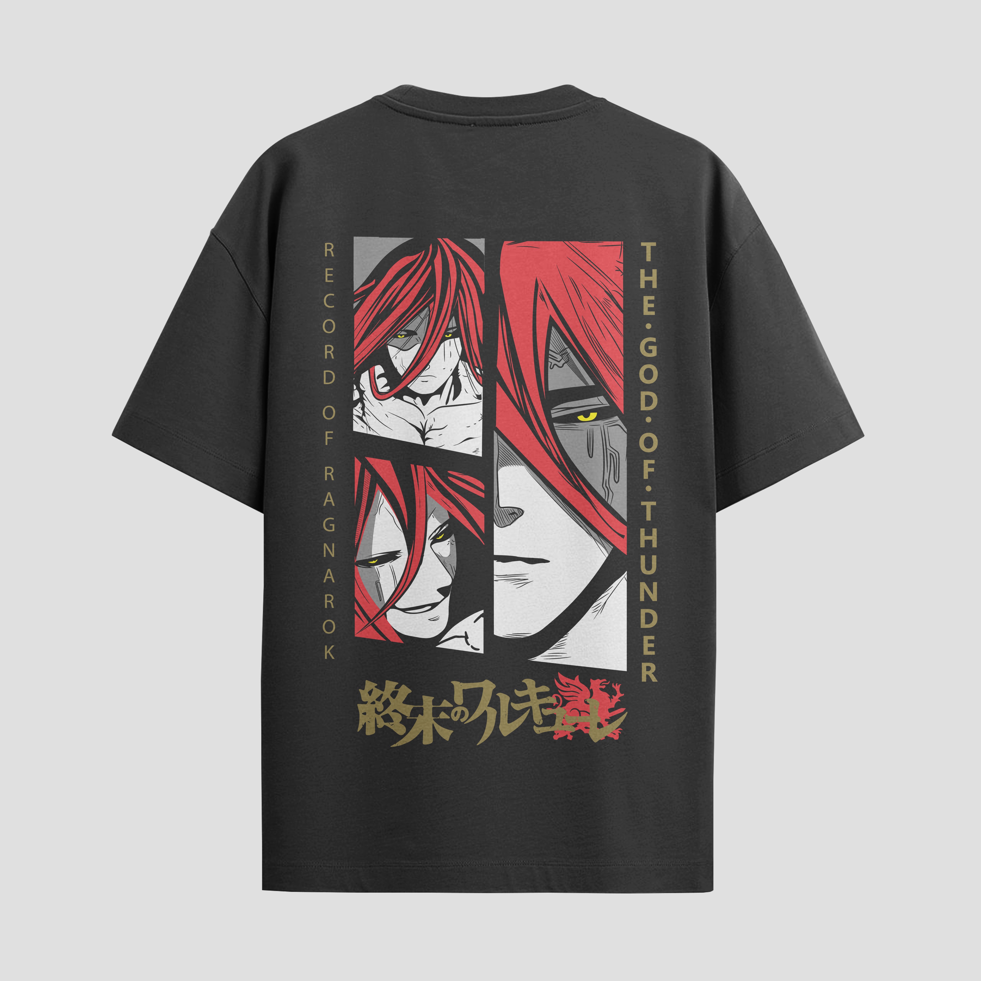 Playera urbana de anime y gaming ExtraLife MX, corte Standard Fit unisex ligero y transpirable en color Deep Black y Pure White, ropa de uso diario para gym y casual.