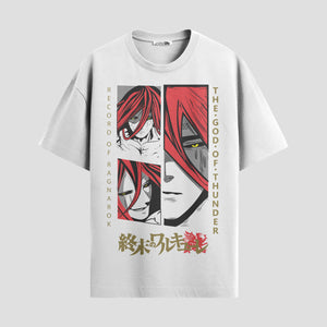 Playera urbana de anime y gaming ExtraLife MX, corte Standard Fit unisex ligero y transpirable en color Deep Black y Pure White, ropa de uso diario para gym y casual.