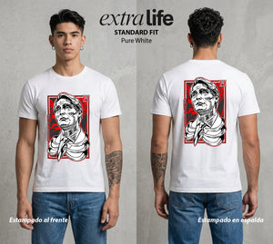El Silencio del Canival | El Poder del Canival #03652 - Playera Standard Fit | Pure White - Foto en modelo