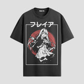 Playera urbana de anime y gaming ExtraLife MX, corte Standard Fit unisex ligero y transpirable en color Deep Black y Pure White, ropa de uso diario para gym y casual.