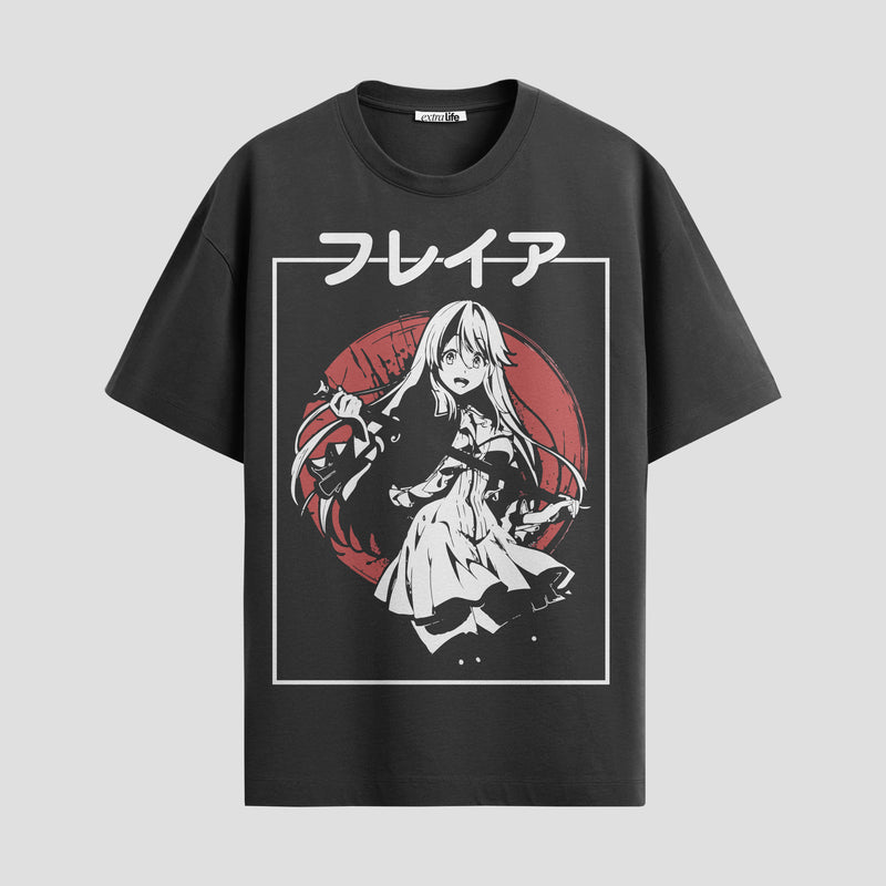 Playera urbana de anime y gaming ExtraLife MX, corte Standard Fit unisex ligero y transpirable en color Deep Black y Pure White, ropa de uso diario para gym y casual.
