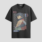 Playera urbana de anime y gaming ExtraLife MX, corte Standard Fit unisex ligero y transpirable en color Deep Black y Pure White, ropa de uso diario para gym y casual.