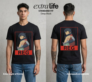 El Abismo sin Fondo | El Brazo del Abismo #03662 - Playera Standard Fit | Deep Black - Foto en modelo
