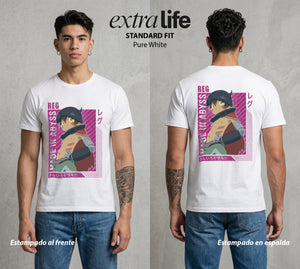 El Abismo sin Fondo | El Robot del Abismo #03663 - Playera Standard Fit | Pure White - Foto en modelo