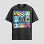 Playera urbana de anime y gaming ExtraLife MX, corte Standard Fit unisex ligero y transpirable en color Deep Black y Pure White, ropa de uso diario para gym y casual.