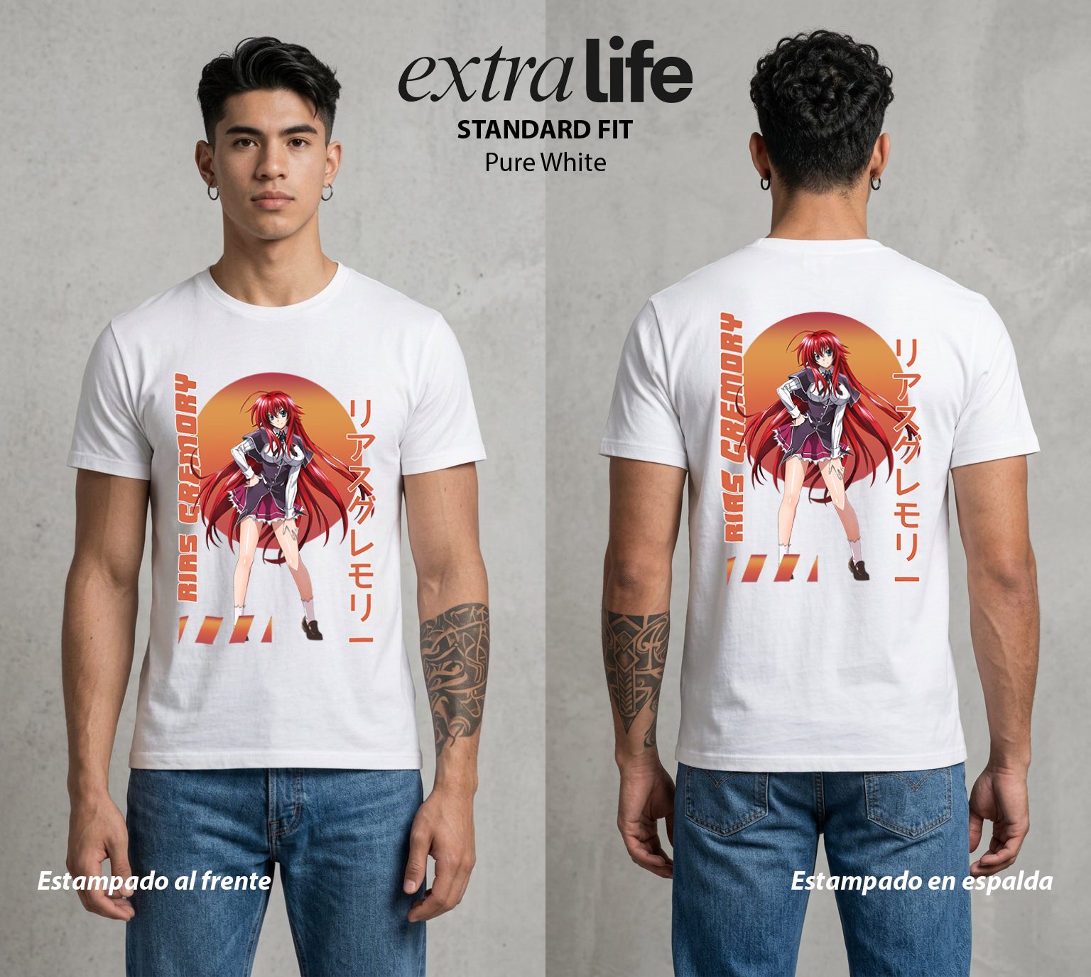 El Club del Diablo | La Reina del Diablo #03666 - Playera Standard Fit | Pure White - Foto en modelo