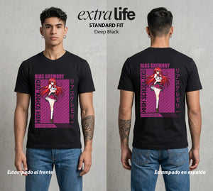El Club del Diablo | La Noble del Bien #03673 - Playera Standard Fit | Deep Black - Foto en modelo
