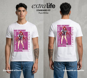 El Club del Diablo | La Señora del Gremio #03675 - Playera Standard Fit | Pure White - Foto en modelo