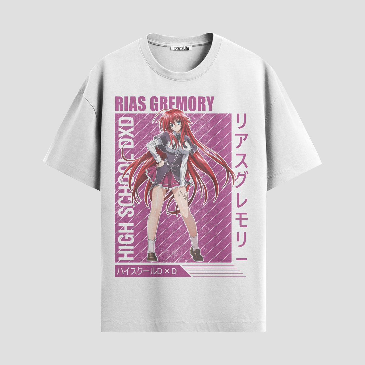 Playera urbana de anime y gaming ExtraLife MX, corte Classic Premium unisex ligero y transpirable en color Deep Black y Pure White, ropa de uso diario para gym y casual.