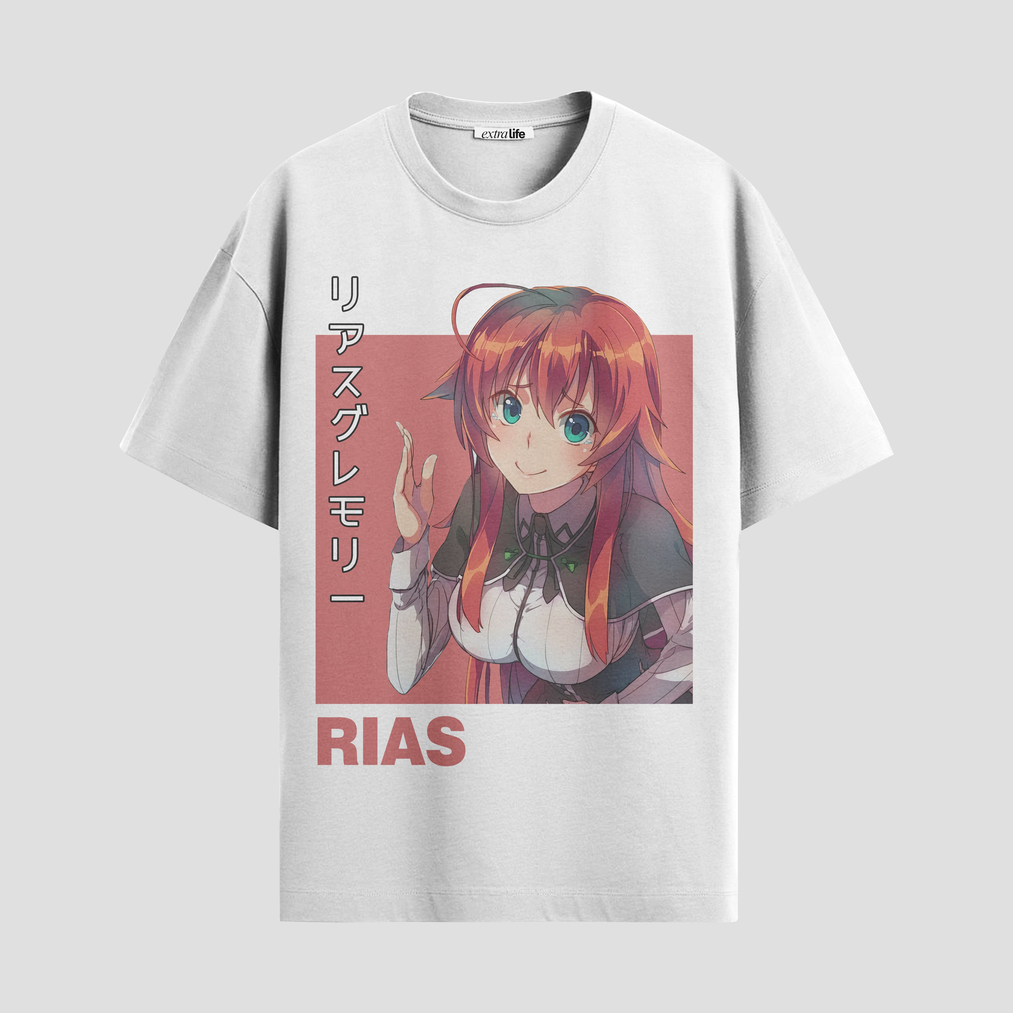 Playera urbana de anime y gaming ExtraLife MX, corte Standard Fit unisex ligero y transpirable en color Deep Black y Pure White, ropa de uso diario para gym y casual.