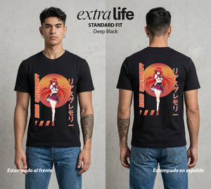 El Club del Diablo | La Reina del Diablo #03679 - Playera Standard Fit | Deep Black - Foto en modelo