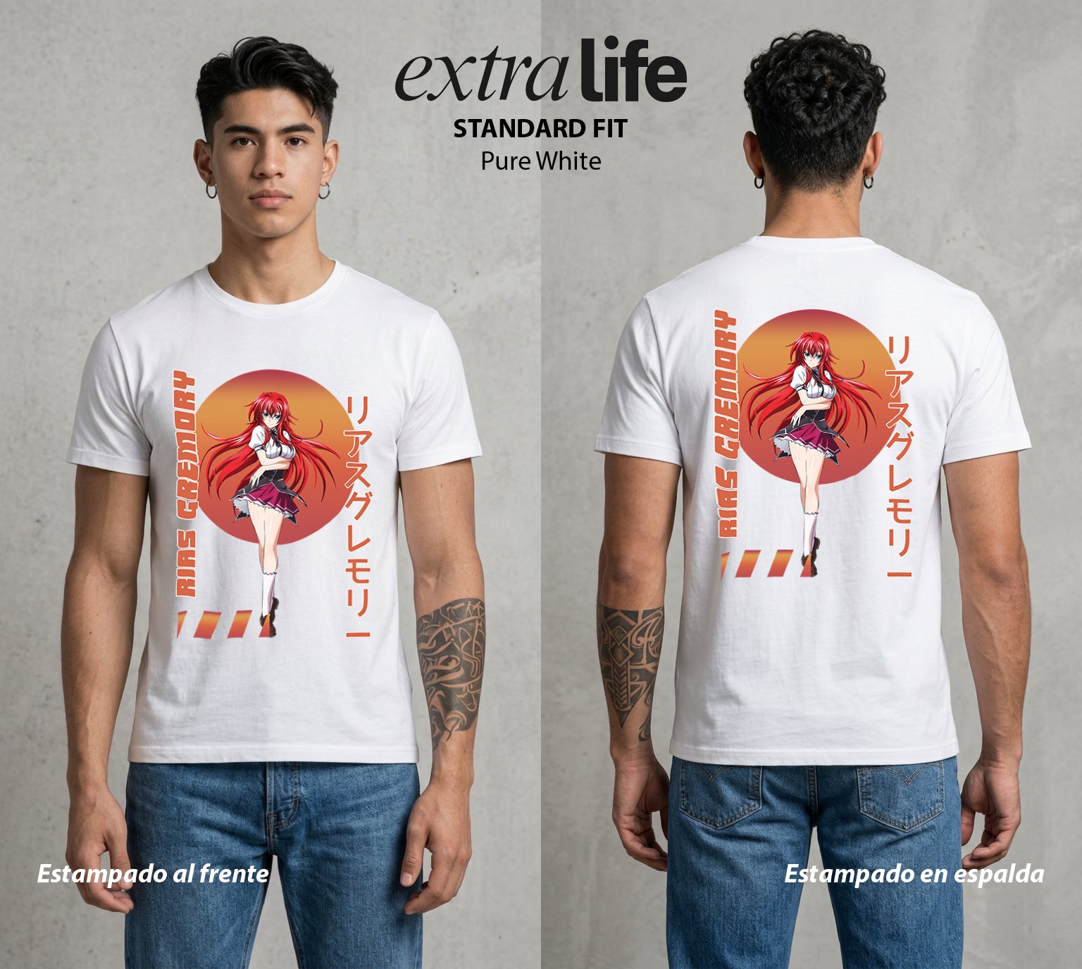 El Club del Diablo | La Reina del Diablo #03679 - Playera Standard Fit | Pure White - Foto en modelo