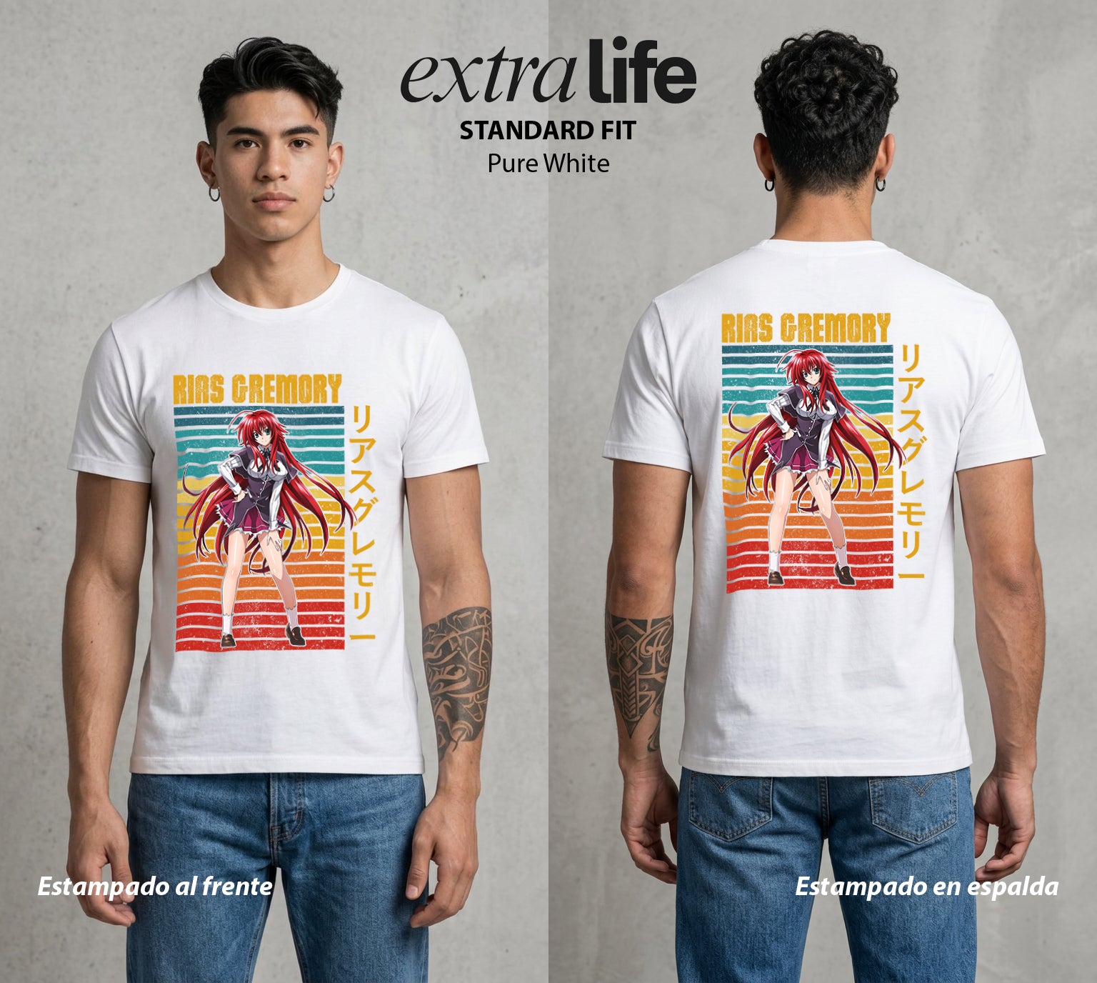El Club del Diablo | La Noble del Bien #03684 - Playera Standard Fit | Pure White - Foto en modelo