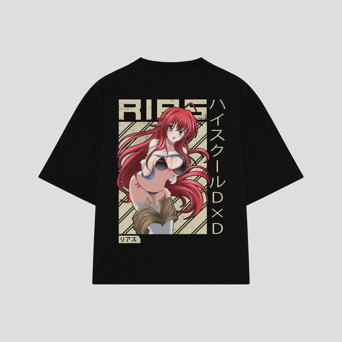 Playera streetwear premium de anime y gaming ExtraLife MX, corte oversized drop shoulder ligero y fresco en color Deep Black y Off-White, moda urbana mexicana de culto.