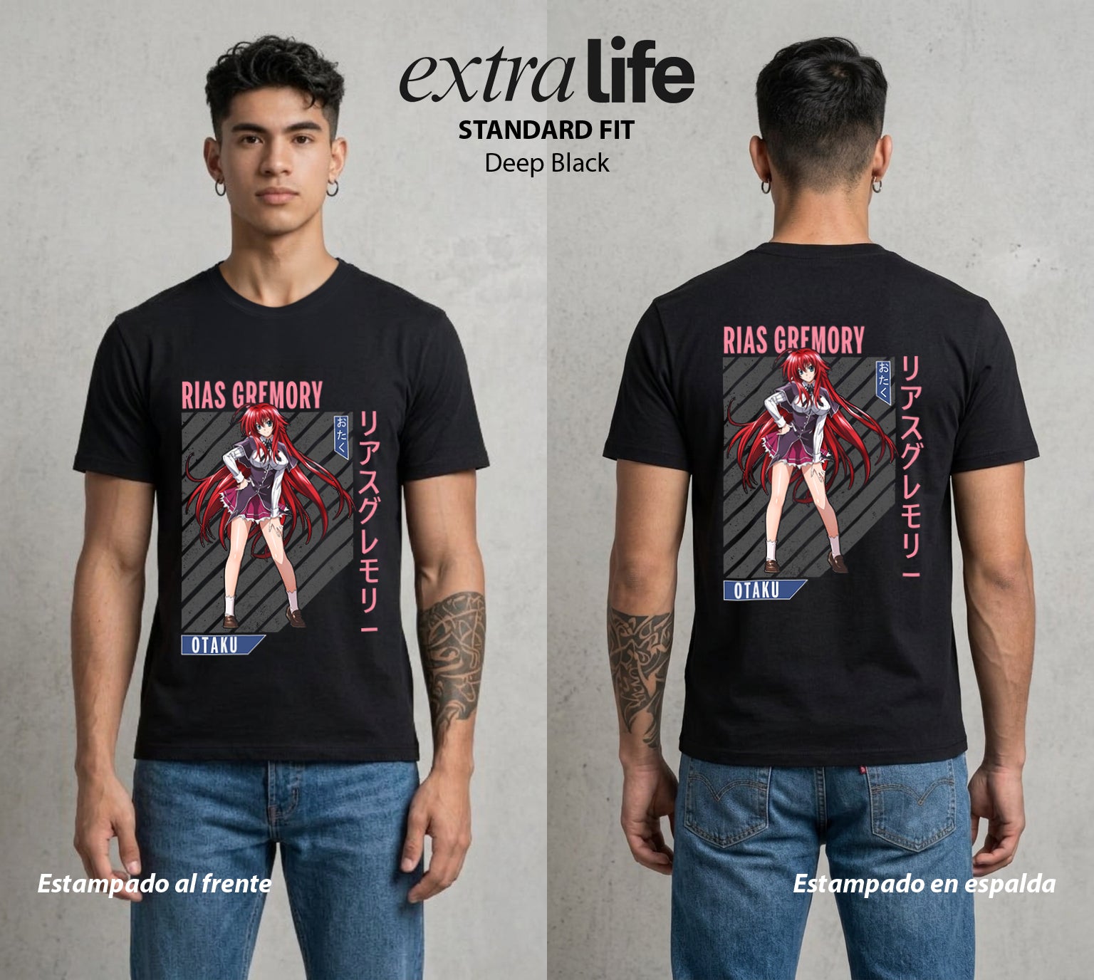 El Club del Diablo | La Señora del Gremio #03690 - Playera Standard Fit | Deep Black - Foto en modelo