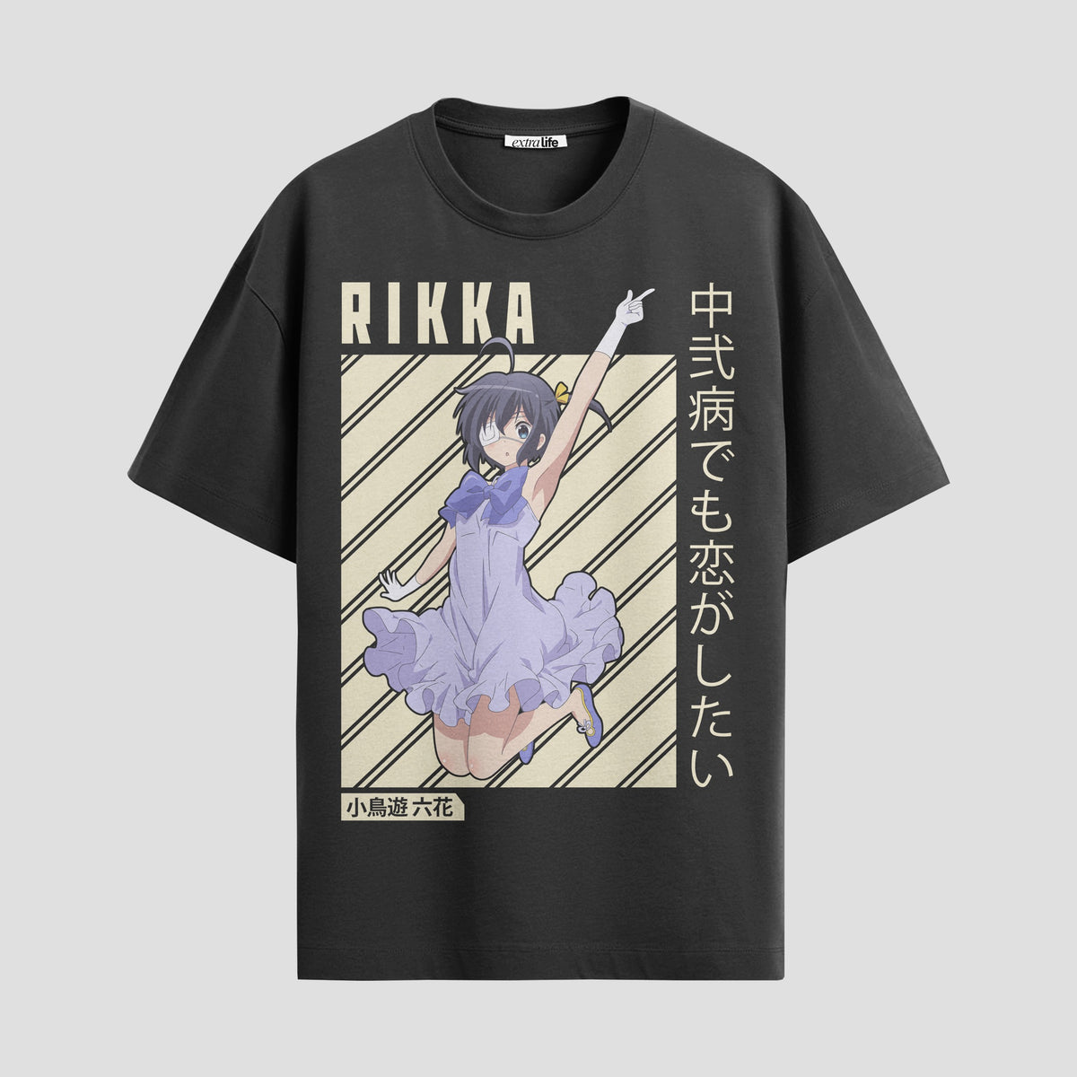 Playera urbana de anime y gaming ExtraLife MX, corte Classic Premium unisex ligero y transpirable en color Deep Black y Pure White, ropa de uso diario para gym y casual.